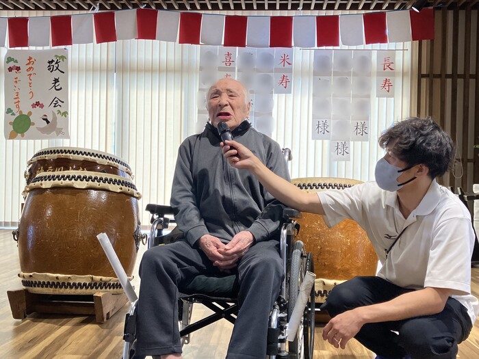 最高齢賀寿者挨拶